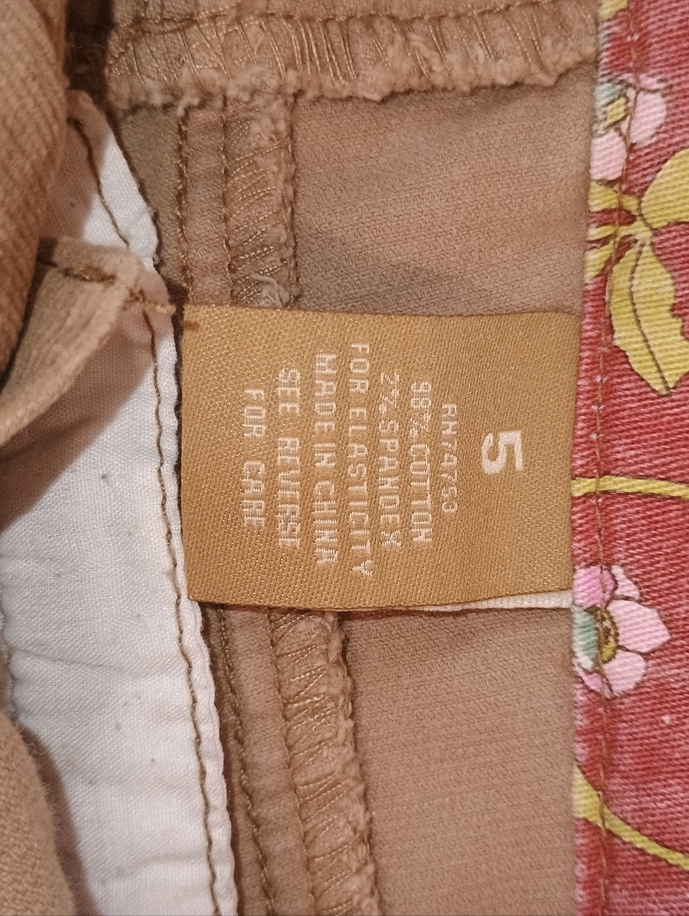 Zana Di Jeans Size 5 Corduroy Mini Shorts in Tan - Picture 8 of 8